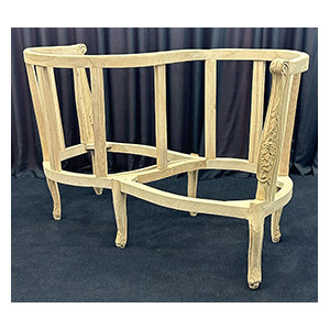 CARCASSE Fauteuil Confident 2 places de Style Louis XV - Canapé Confident 2 places