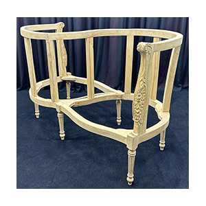 CARCASSE Fauteuil Confident 2 places de Style Louis XVI - Canapé Confident 2 places