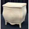 Commode de Style Louis XV en Bois Brut - L80cm - Une Porte ou 2 Tiroirs - Plateau Marbre ou bois