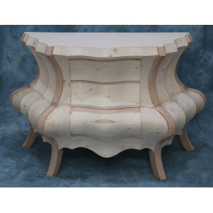 Commode Concave de Style Baroque - L135 P85 H90 - Plateau Marbre ou bois