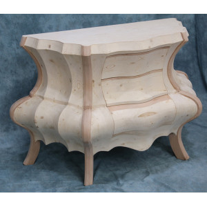 Commode Concave de Style Baroque - L135 P85 H90 - Plateau Marbre ou bois