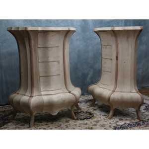 Commode Haute Concave de Style Baroque - L120 P90 H155