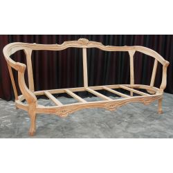 Carcasse Canapé Marquise de Style Louis XV - Largeur sur mesure de 155cm à 245cm