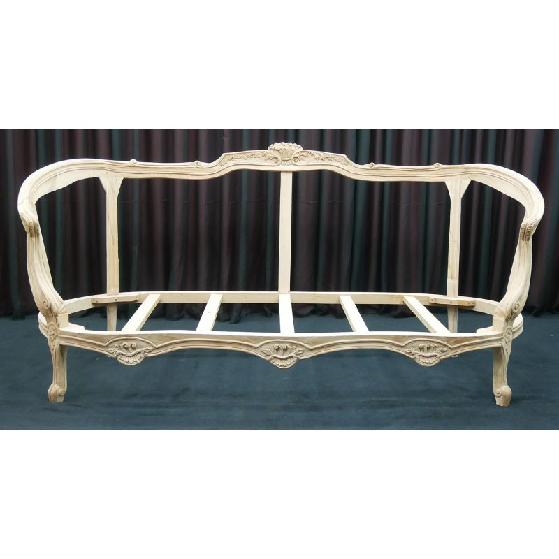 Carcasse Canapé Marquise de Style Louis XV - Largeur sur mesure de 155cm à 245cm Carcasse Canapé Marquise de Style Louis XV - Largeur sur mesure de 155cm à 245cm
