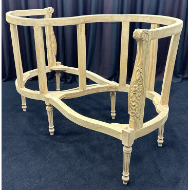 CARCASSE Fauteuil Confident 2 places de Style Louis XVI - Canapé Confident 2 places