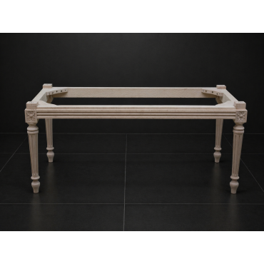 Carcasse brut Banc Style Louis XVI - Bout de lit Style Louis XVI - Largeur 90cm en stock