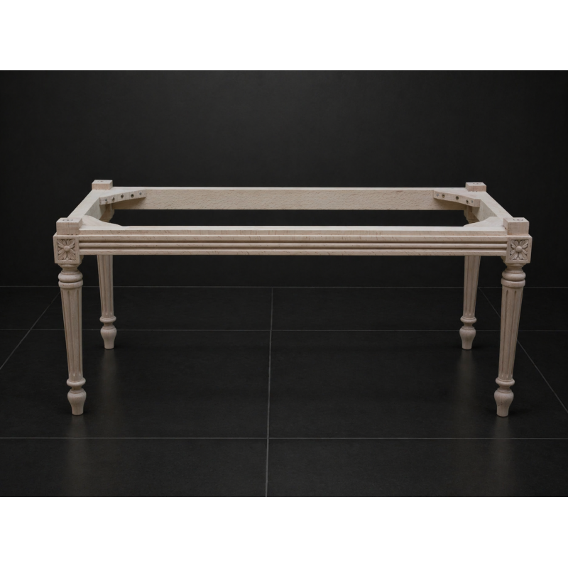 Carcasse brut Banc Style Louis XVI - Bout de lit Style Louis XVI - Largeur 90cm en stock