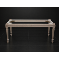 Carcasse brut Banc Style Louis XVI - Bout de lit Style Louis XVI - Largeur 90cm en stock