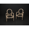 Lot 2 Carcasses de Fauteuils Médaillon ENFANT Style Louis XVI en stock