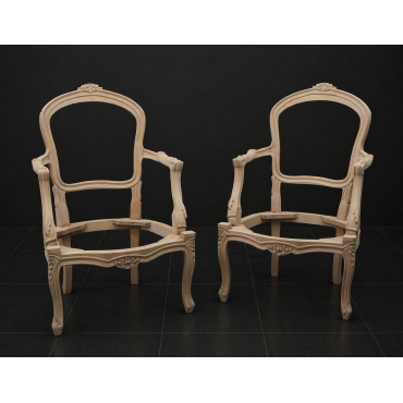 Lot 2 Carcasses Fauteuils Cabriolet ENFANT de Style Louis XV