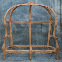 Carcasse Canapé Carrosse 3 places de Style Louis XV - L175cm