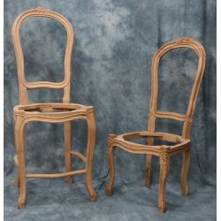 Lot 4 Carcasses de Chaises Cabriolet de Bar - Carcasses Chaises Haute - Hauteur d'assise 50 à 70cm