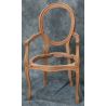 Lot 2 Carcasses de Chaises Médaillon de Style Louis XV avec accoudoirs