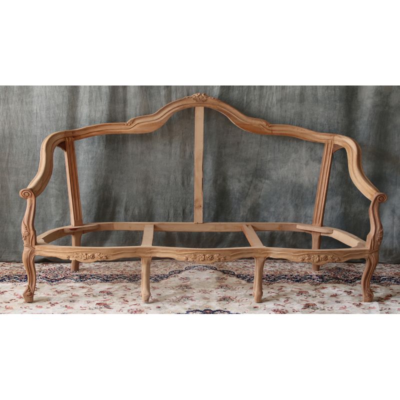 Carcasse Canapé Marie-Antoinette de Style Louis XV - Largeur sur mesure de 155cm à 245cm