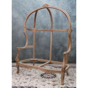 Carcasse Canapé Carrosse 2 places de Style Louis XV - L135cm