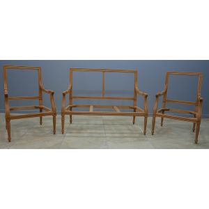 Carcasse Canapé Jacob de Style Louis XVI - Largeur sur mesure de 135cm à 205cm