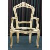 Lot 4 Carcasses de Chaises Baroque avec accoudoirs