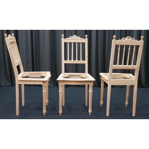 Lot 4 Carcasses de Chaises de Style Louis XVI