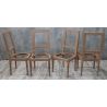Lot 4 Carcasses de Chaises JACOB de Style Louis XVI