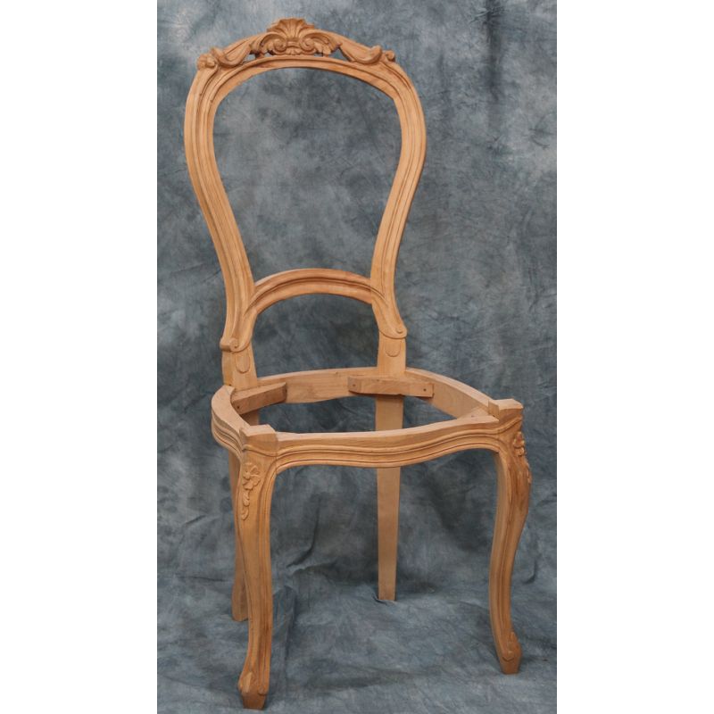 Lot 4 Carcasses de Chaises Cabriolet de Style Louis XV