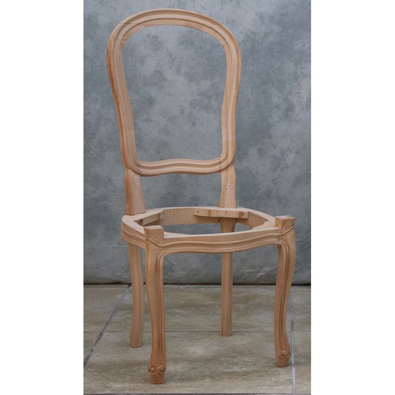 Lot 4 Carcasses de Chaises Cabriolet de Style Louis XV