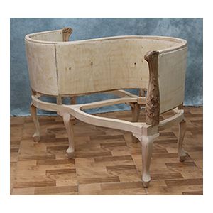 CARCASSE Fauteuil Confident 2 places de Style Louis XV - Canapé Confident 2 places