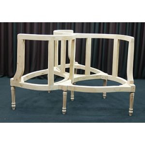 CARCASSE Fauteuil Indiscret 3 places de Style Louis XVI - Canapé Indiscret 3 places