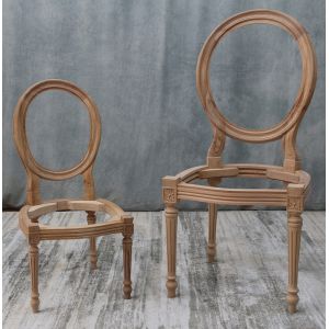 Lot 2 Carcasses Chaises Médaillon ENFANT de Style Louis XVI