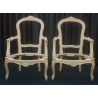 Lot 2 Carcasses de Fauteuils Cabriolet de Style Louis XV