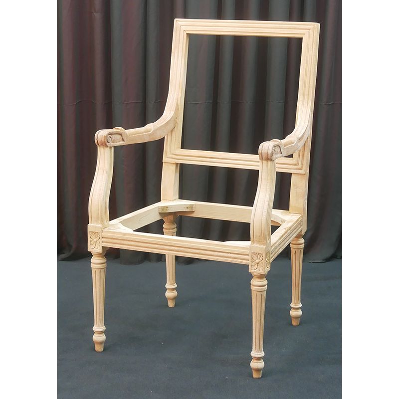 Lot 4 Carcasses de Chaises Jacob de Style Louis XVI avec accoudoirs 