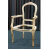 Lot 2 Carcasses de Chaises Cabriolet de Style Louis XV avec accoudoirs