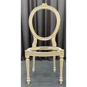 Lot 30 Carcasses de Chaises Médaillon Fleurette de Style Louis XVI