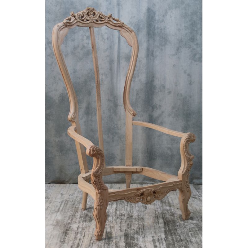 Carcasse Fauteuil Trône de Style Baroque