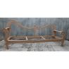Carcasse Méridienne Vague de Style Baroque - Largeur sur mesure de 175cm à 245cm