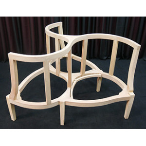 CARCASSE Fauteuil Indiscret 3 places de Style Moderne - Canapé Indiscret 3 places