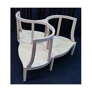 Fauteuil Indiscret 3 places de Style Moderne - Canapé Indiscret 3 places